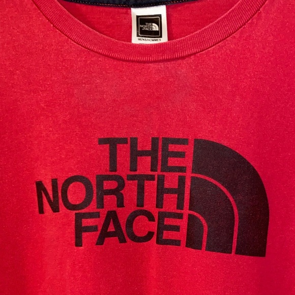 The North Face Men's Red Short Sleeve Tee Shirt Size Medium - Picture 3 of 7